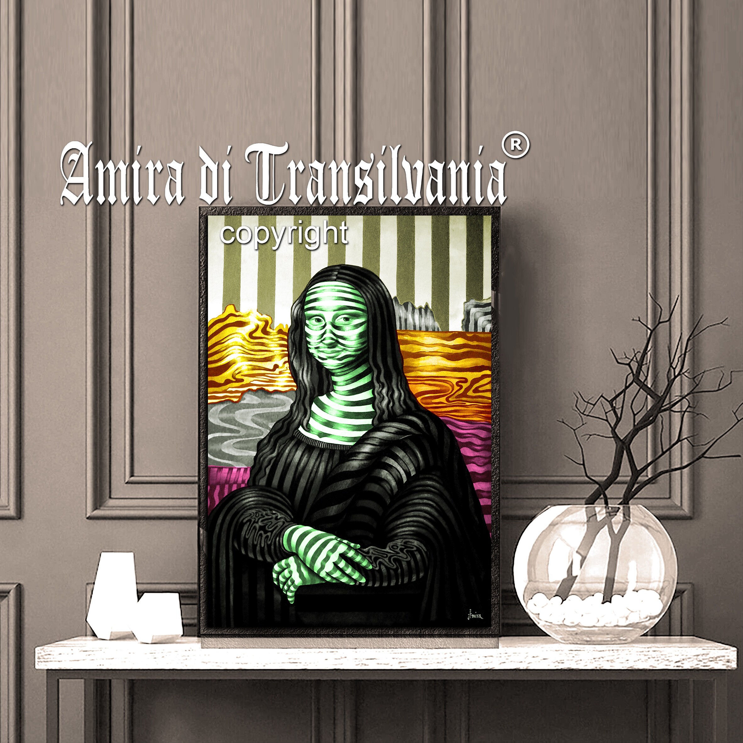 モナリザ ポップアート プリント: レオナルド ダ ヴィンチ、ルーブル