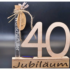 Wunscherfüller, Jubiläum, Runder Geburtstag, Geldgeschenk, Personalisierung mit Lasergravur