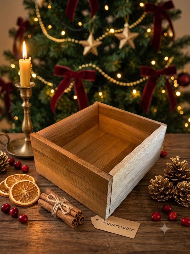 Personalisierter Adventskalender mit Namen | 24 handgemachte Überraschungen | Geschenkbox aus Holz | DIY & Deko Adventskalender bild 8