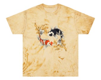 Colorful Koi Fish T-Shirt: Vibrant Unisex Cotton Tee