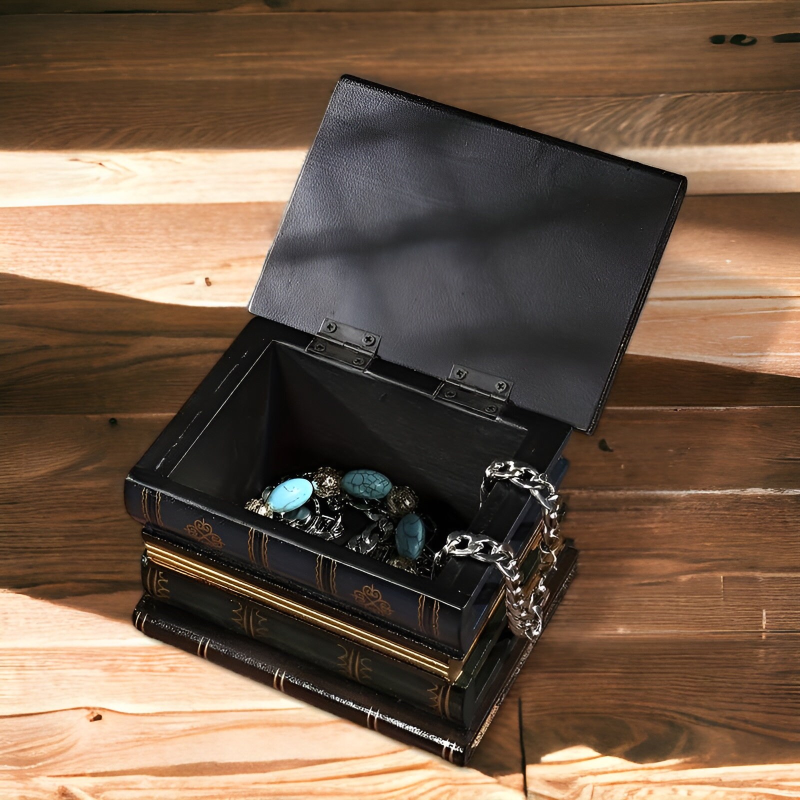 Book Shaped Box Handmade Jewelry Box, Book Lover Gift, Vintage Book