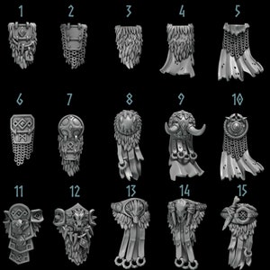 Primal Hounds - Wolf Loin Cloth Upgrade Bits - 15 Pack - Grey Tide Studios