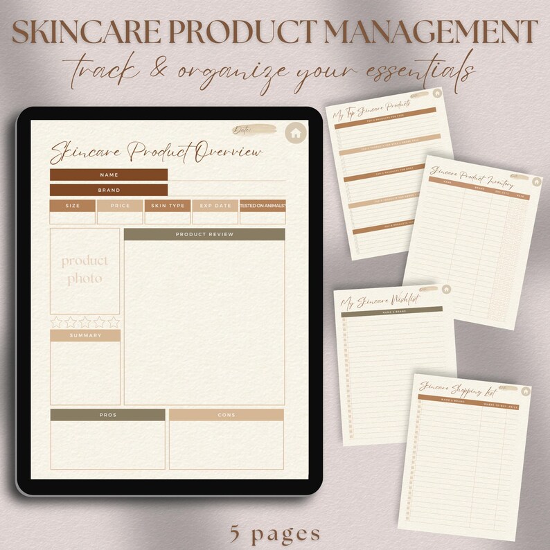 Black Girl Skin Care Planner Digital, Melanin Skin Assessment Journal, Ultimate Glow Up Planner, All-in-One Planner Skincare, Morning Routine Chart, AM PM Beauty Routine Tracker Bundle, Skincare Products Inventory,Daily Skincare Routine Organizer PDF