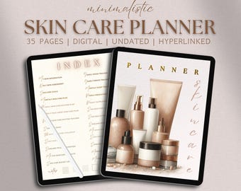 Skincare Planner Digital, Skin Care Routine Planning, Glow Up Beauty Journal, Skin Health Tracker, Allergy Reaction Log, DIY Skincare Recipe