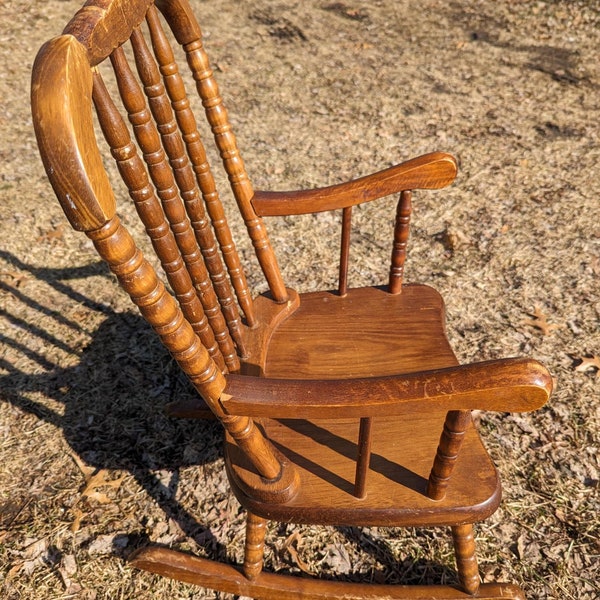 Classic solid wood rocking chair