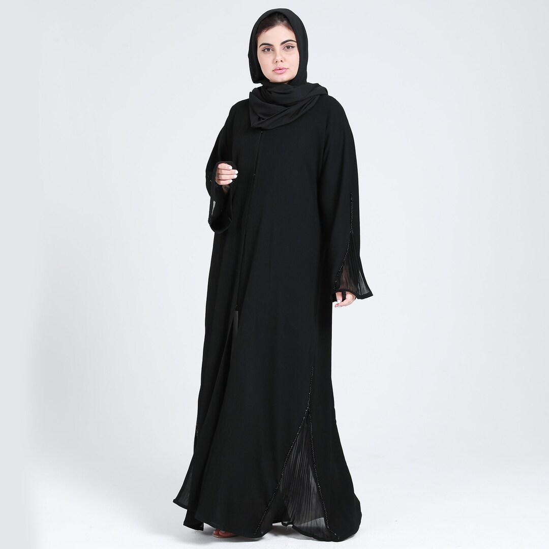 Front Open Abaya With Crystal Handwork Dubai Abaya Gift for Her Abaya ...