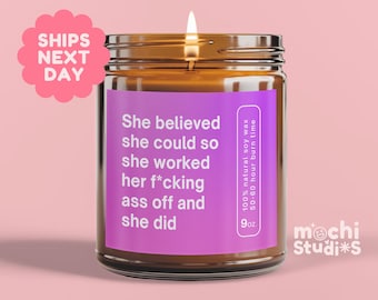 Graduation Candle Gift, Funny Grad Gift for her, scented candles best friend gift for best friend gifts, High School Graduation MC-1267