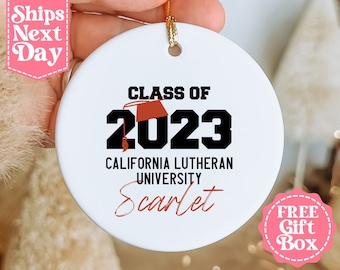 Class of 2023 Graduation Name Ornament - Personalized College Graduation Gift for Him, Gift for Her - Phd Graduation Gift MO-0188