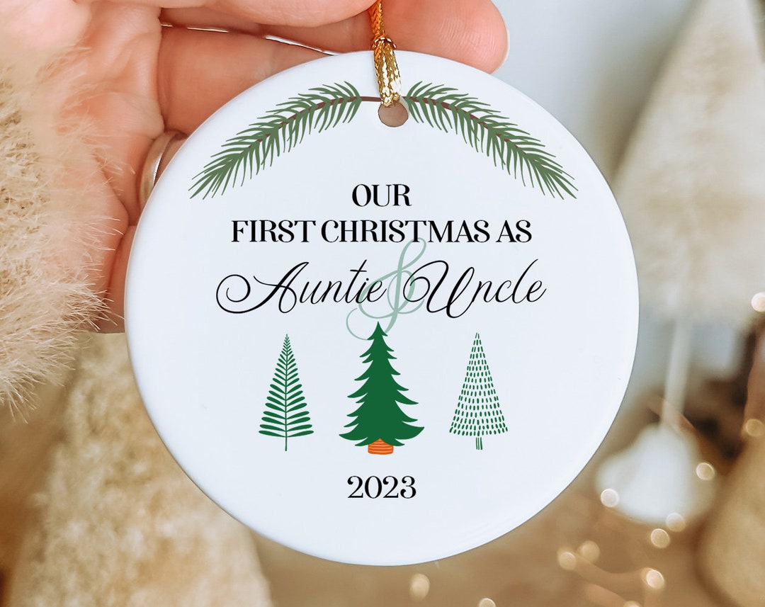 First Christmas as Auntie Bauble - First Christmas Gift From Niece ...