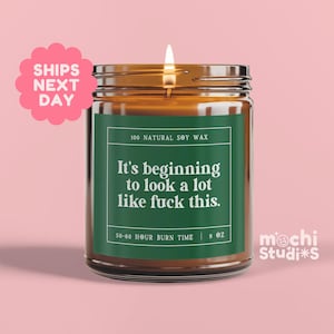 It&#39;s beginning to look a lot like, funny christmas decor, christmas candles, funny christmas gifts, secret santa, holiday gift MC-950