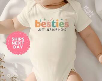 Matching Moms Baby Bodysuit, Baby Shower Gift, Gender Neutral Baby Outfit, Newborn Coming Home Outfit, Funny Baby Clothes(AD-17)
