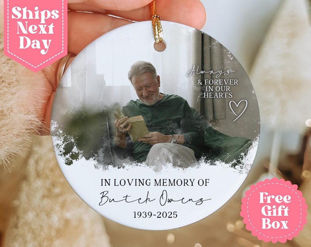 Memorial Christmas Ornament: Personalized in Loving Memory Gift ...