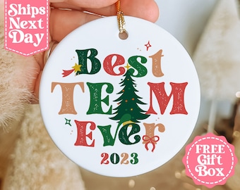 Personalized Coworker Christmas Gift Men and Women - Coworker Funny Ornament - Staff Christmas Ornaments - Bulk Coworker Gifts MO-0342