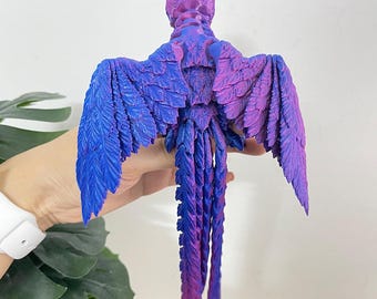 Articulated Phoenix/bookshelf decor/ Phoenix Articulated Wings Fidget/Sensory Stress Fidget/Articulated Bird/Gifts for kids/Made to Order