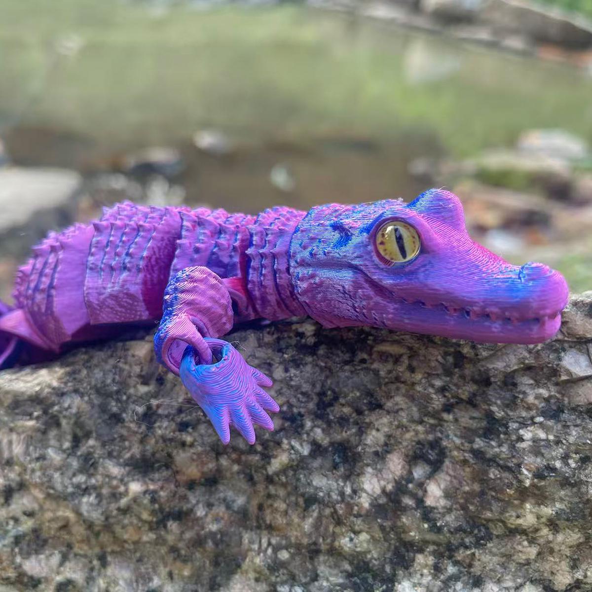 Articulated Crocodile/flexi Crocodile Fidget Toy/baby Alligator