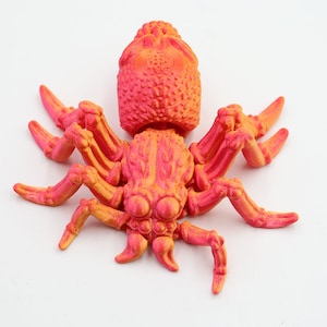 Fidget Spinner Spider/Halloween Articulated Toy/Articulated Spider/Flexible 3D Printed Stress Toy/Customizable Color/Flexi Desk Toys