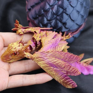 Dragon and Egg/ Articulated Crystal Dragon/Dragons and Egg combo/Magic Crystal Gem Dragon/Sensory Stress Fidget--dragon fidget