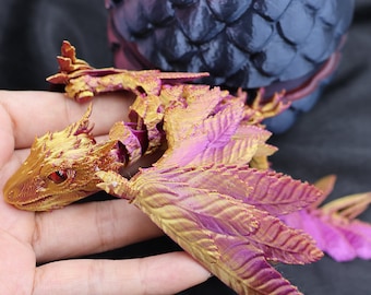 Dragon and Egg/ Articulated Crystal Dragon/Dragons and Egg combo/Magic Crystal Gem Dragon/Sensory Stress Fidget--dragon fidget