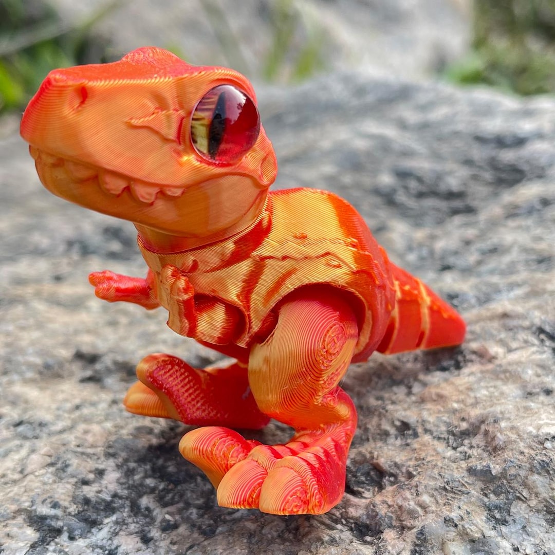 Tiny Velociraptor/articulated Velociraptor Dinosaur Fidget/baby ...