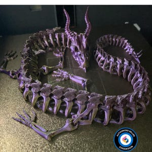 Articulated Dragon Skeleton/Bone Skeleton Dragon/3D Printed Articulated Fidget Toy/Articulated Sensory Toy/Flexi Toys/Gifts for kids/ Gifts