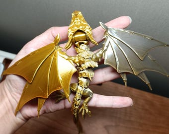 Baby Drache Fidget/Gegliederter Drache/Fidget Drache/Wyvern Drache/Gegliederter Kristall Edelstein Drache/Geflügelter Drache/Magischer Kristall Drache/Geschenke