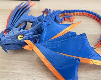 Crystal Dragon/Flexi Dragon/Articulated Crystal Dragon/dragon fidget/Movable Jointed Dragon/crystal dragon toy/articulated figure dragon