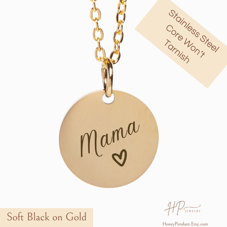 Mama Necklace Custom Made, Mom Necklace Gift, Custom Mother Jewelry