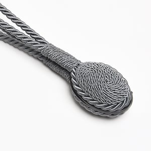 magnetic tie for curtains made of natural cotton rope, curtain hold back