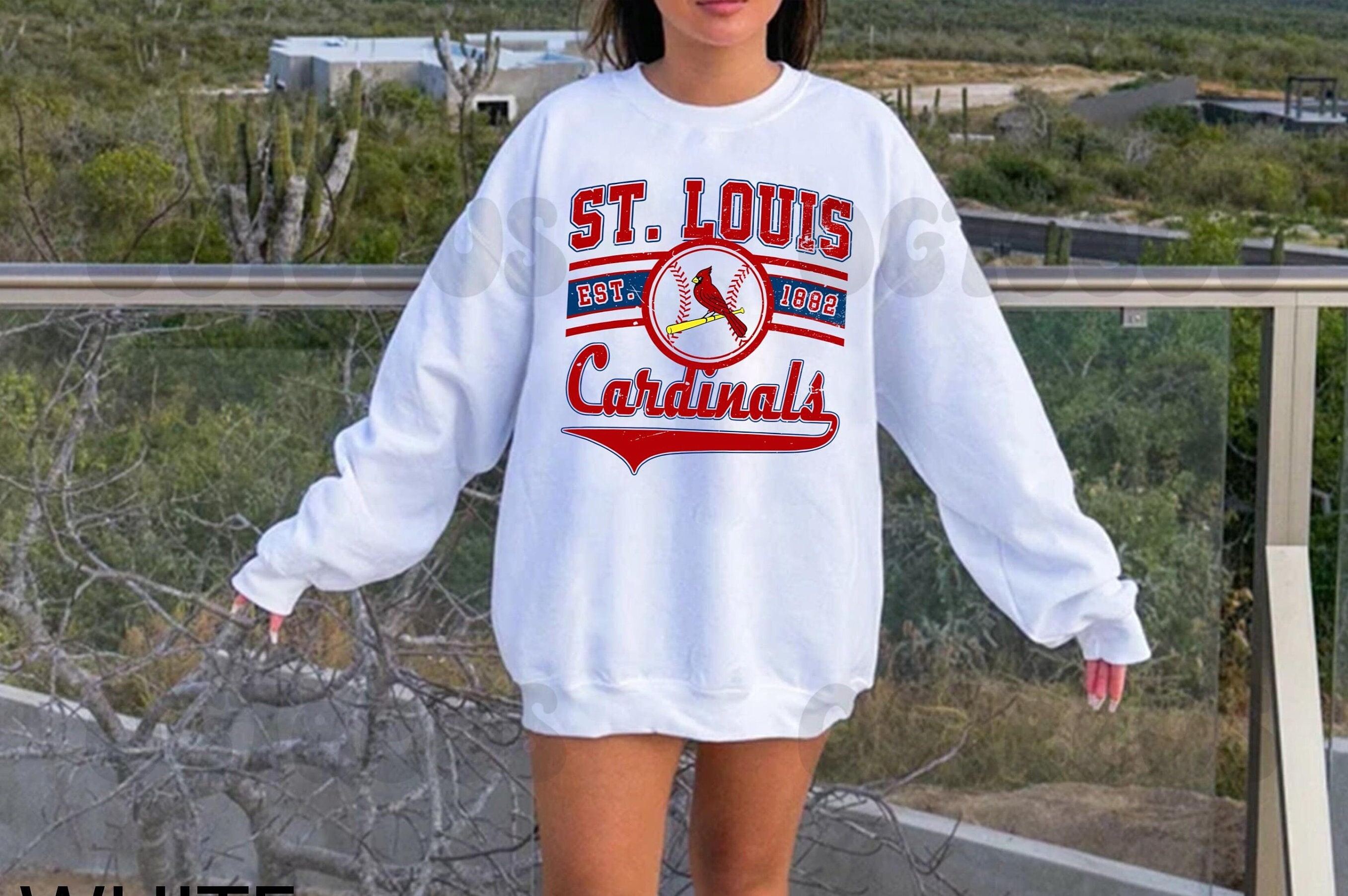 St. Louis Cardinals Embroidered Sweatshirt 