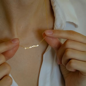 Collier maman délicat en argent sterling, or, collier de maman, cadeau parfait pour maman