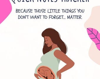 Pregnancy Brain Quick Notes Tracker: Printable To-Do List (PDF)