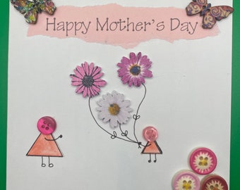 Button Mother’s Day cards