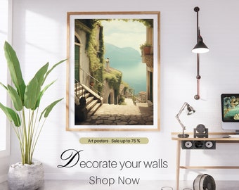 Vintage Wanddrucke, Italien Wanddrucke, Italien Poster, Vintage Plakat, Italien Wanddekor, Urlaub Wandkunst, Reise Wandkunst, Urlaub Wandkunst