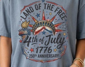 Comfort Colors 250th Anniversary 4th of July T-shirt | Independence Day Tee