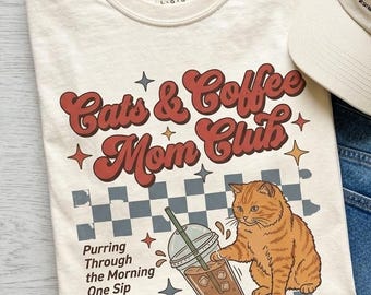 Cats and Coffee Shirt | T-Shirt, Naughty Cat Coffee Lover Design