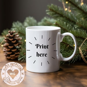 Mug Mockups Christmas Mockup White Coffee Mug Mockup Bundle Coffee Cup Mock Up Canva Mockup JPG Digital Download 11oz Mug Mockup 11 oz Mug