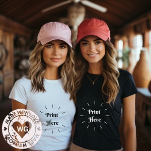 Bella Canvas 3001 White Black Mock-up, 3001 T-shirt Mock-up, Model Bella Canvas 3001 Mocks, Model Mock-up, T-shirt Mock-up, Tee Mock-up