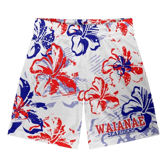 Hawaiian hibiscus basketball shorts best sale