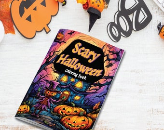 Scary Halloween Children's Coloring Book