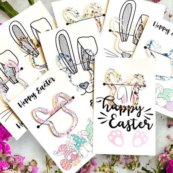 Acrylic Bunny Bookmark | Bunny Paperclip | Easter Basket Stuffer | Easter Gifts | Book Lover Gift | Reader Gift| Easter Gifts For Kids