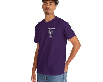 Unisex Heavy Cotton Front/Back Print Tee Angel Latin 100% Cotton mystical