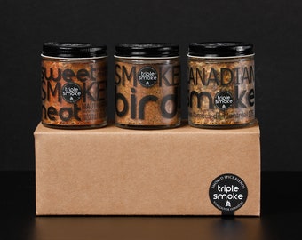 Gourmet Trio of Smoked Spice Blends