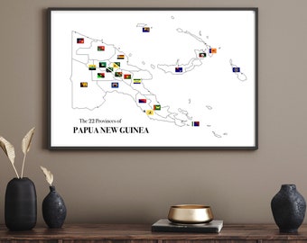 Mapa provincial de Papúa Nueva Guinea