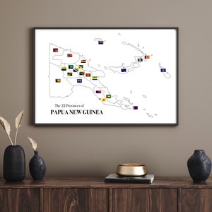 Papua New Guinea Provincial Map