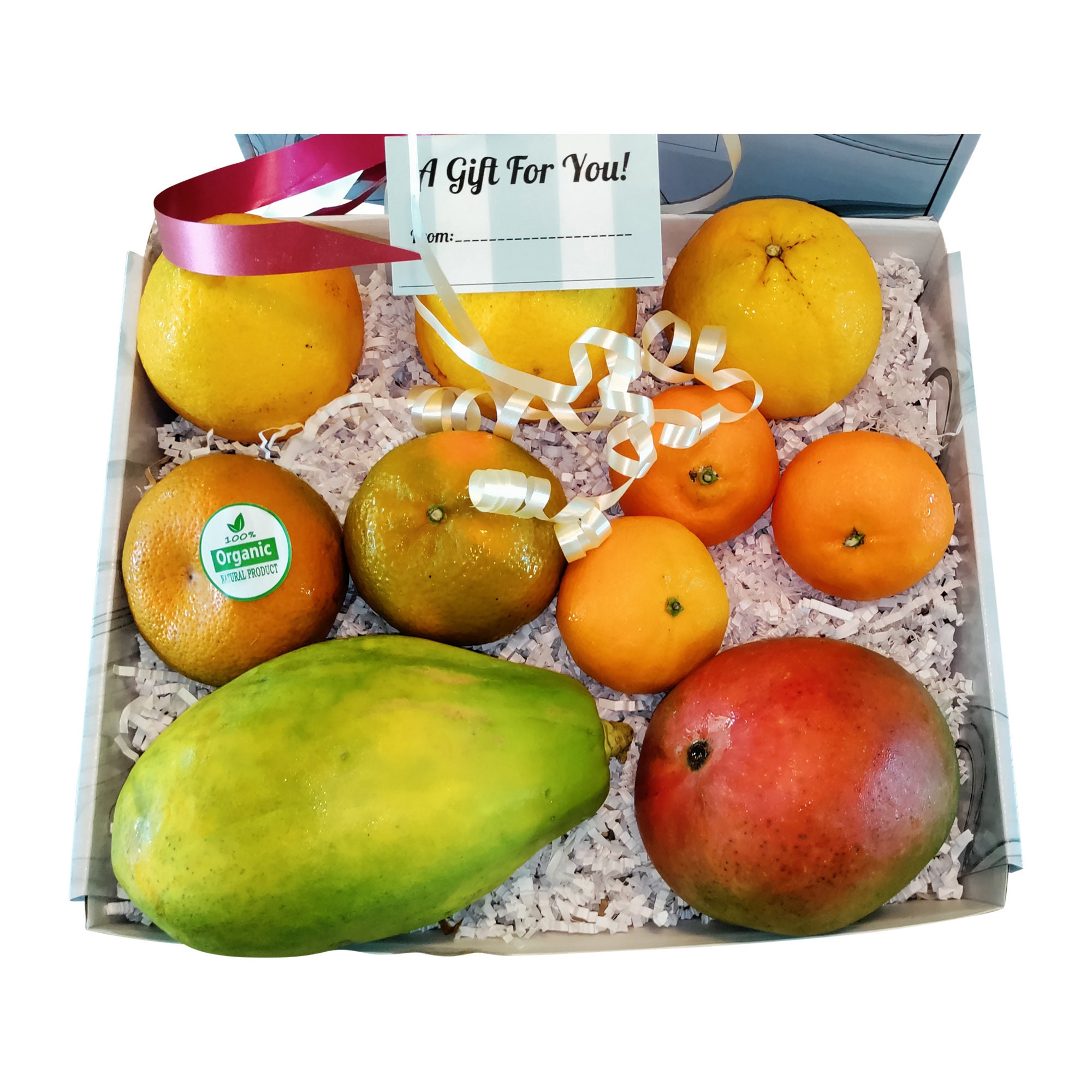Organic Fruit Gift Box Large Sweet Tropical Fruits Fresh Organic Fruits