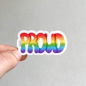 Rainbow Pride-sticker voor laptop Sticker voor LGBTQ+ Pride-sticker cadeau voor sticker minnaar queer cadeau voor hem Kousvuller