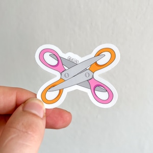 Schaarsticker voor lesbiennes Laptopsticker voor LGBTQIA Pride-sticker cadeau voor sticker minnaar queer cadeau voor haar