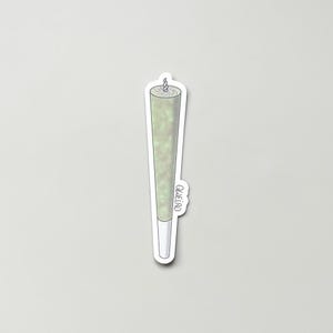 Spliff sticker voor stoners Laptopsticker voor wiet Blunt sticker cadeau voor sticker minnaar marihuana cadeau voor haar