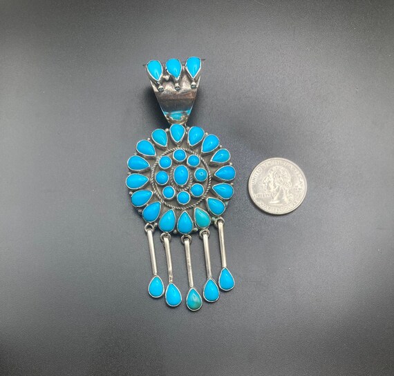 Gorgeous Vintage Native American Navajo Sugulite Cluster Sterling Silver Earrings Gorgeous Vintage Native American Navajo Sugulite Cluster Sterling Silver Earrings