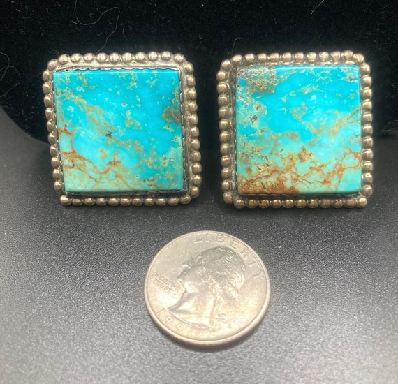 Rare Vintage Native American Navajo Foggy Green Turquoise Sterling Silver Bracelet Rare Vintage Native American Navajo Foggy Green Turquoise Sterling Silver Bracelet